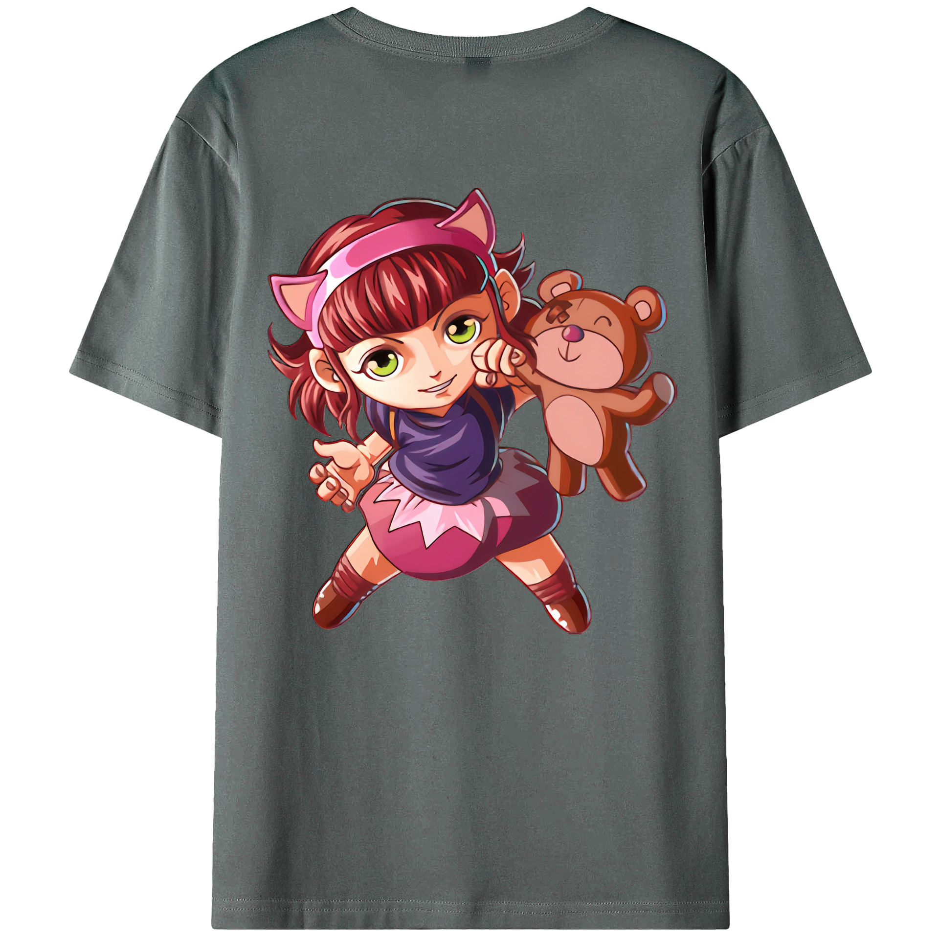 リーグ・オブ・レジェンド League of Legends LOL 綿100％半袖Tシャツ（背面プリント）